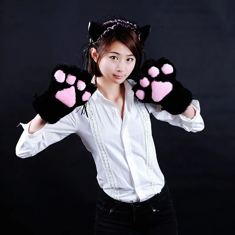 New Arrival Cartoon Lolita Cat Claw Gloves White/Black Cat Set Gloves+Headwear+Wrist Band+Tie+Tail
New Arrival Cartoon Lolita Cat Claw Gloves White/Black Cat Set Gloves+Headwear+Wrist Band+Tie+Tail