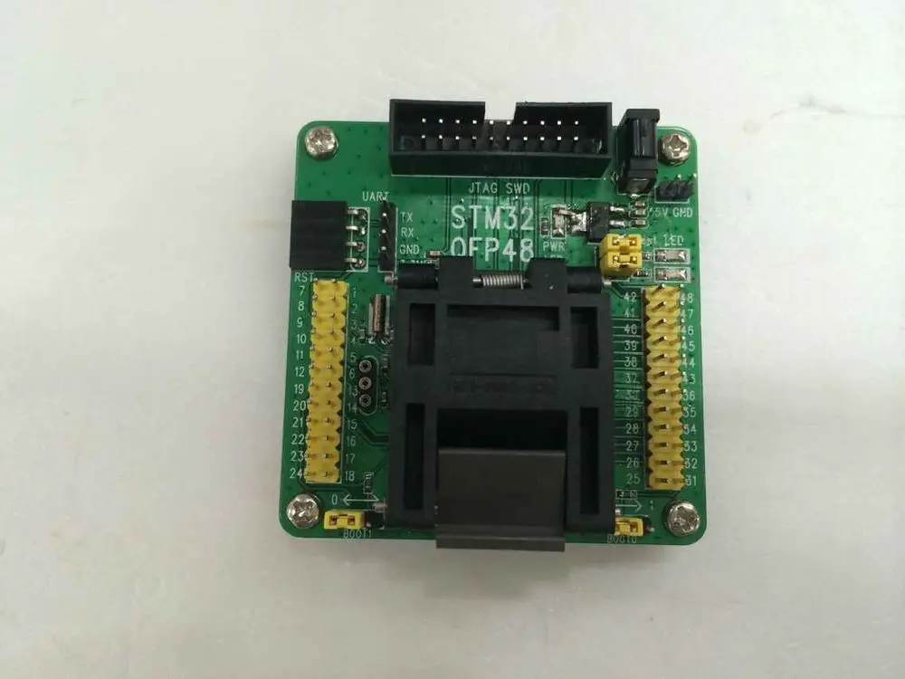 Программатор для программирования QFP48 LQFP48 STM32F10xC STM32L15xC STM32 IC 1 шт. бесплатная