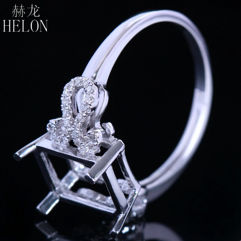 HELON 9x7-10x8mm Emerald Cut Solid 14K White Gold Pave Natural Diamonds Engagement Wedding Trendy Fine Jewelry Semi Mount Ring
HELON 9x7-10x8mm Emerald Cut Solid 14K White Gold Pave Natural Diamonds Engagement Wedding Trendy Fine Jewelry Semi Mount Ring