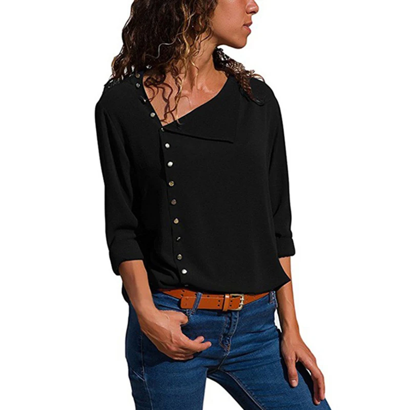 Irregular Turn Down Collar Blouse Shirt Vogue Tops For Women Nice Elegant Office Ladies Workwear Shirt Fashion Top Femme Blusas
Irregular Turn Down Collar Blouse Shirt Vogue Tops For Women Nice Elegant Office Ladies Workwear Shirt Fashion Top Femme Blusas