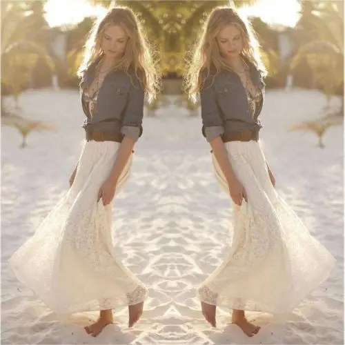 New Fashion Hot Sale Women High Waist Stretchy Double Lace Layer Chiffon Long Skirts Lady Summer Casual Wild Skirt Clothing S-XL
New Fashion Hot Sale Women High Waist Stretchy Double Lace Layer Chiffon Long Skirts Lady Summer Casual Wild Skirt Clothing S-XL