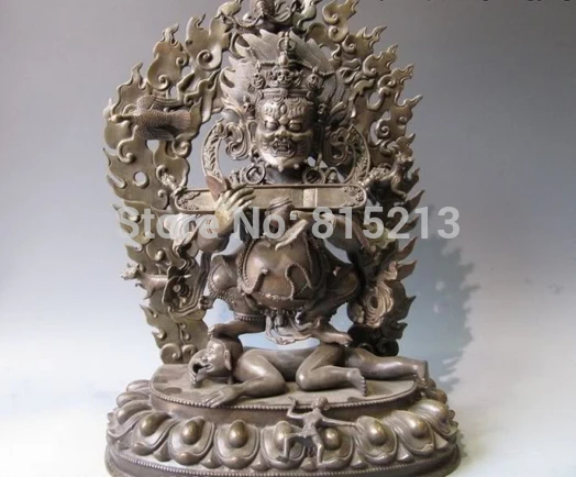 bi00861 18"Tibet Buddhism temple 100% Pure Bronze Copper Carved Mahakala Buddha Statue
bi00861 18"Tibet Buddhism temple 100% Pure Bronze Copper Carved Mahakala Buddha Statue