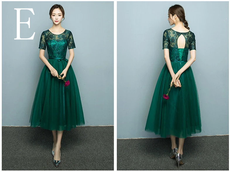 dark green high quality lace formal china short sleeved bridemaids tea length bridesmaid ball gown dresses with corset back
dark green high quality lace formal china short sleeved bridemaids tea length bridesmaid ball gown dresses with corset back