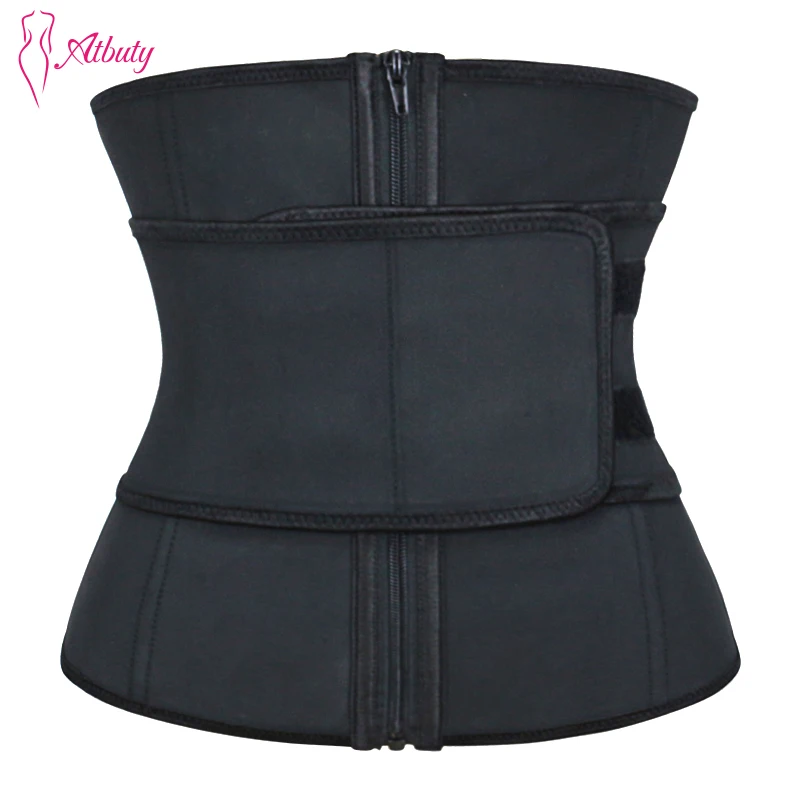 Atbuty Abdominal Trainer High Double Compression Zipper Steel Boned Latex Waist Trainer Corsets Body Shaper Waist Cincher
Atbuty Abdominal Trainer High Double Compression Zipper Steel Boned Latex Waist Trainer Corsets Body Shaper Waist Cincher