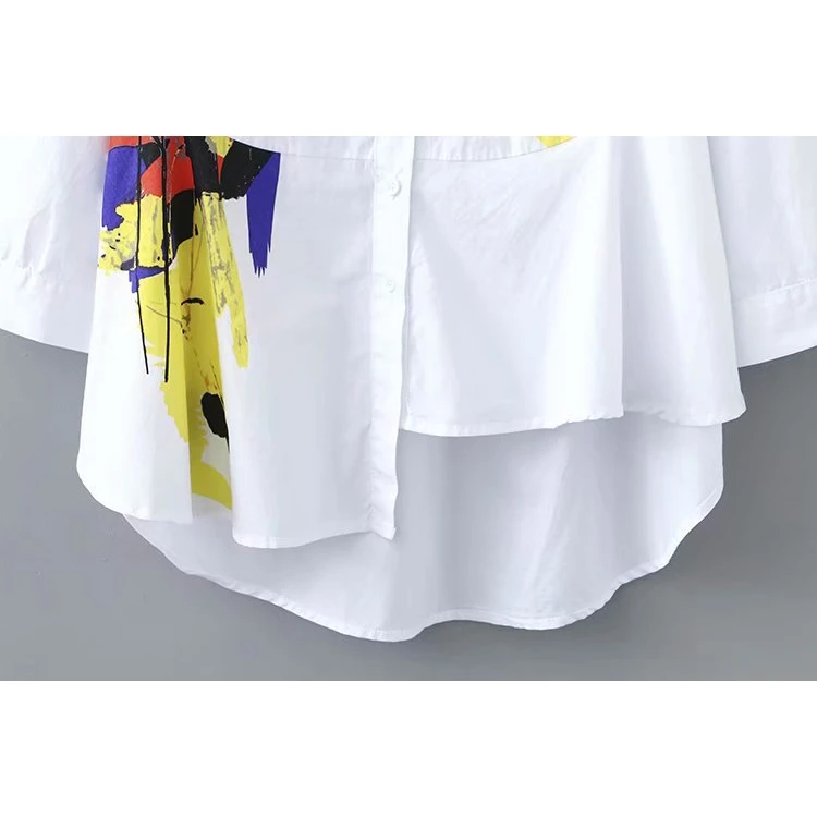 Plus Size L-4XL Women's White Blouse Fashion 3/4 Sleeve Cute Printed Office Wear Top
Plus Size L-4XL Women's White Blouse Fashion 3/4 Sleeve Cute Printed Office Wear Top