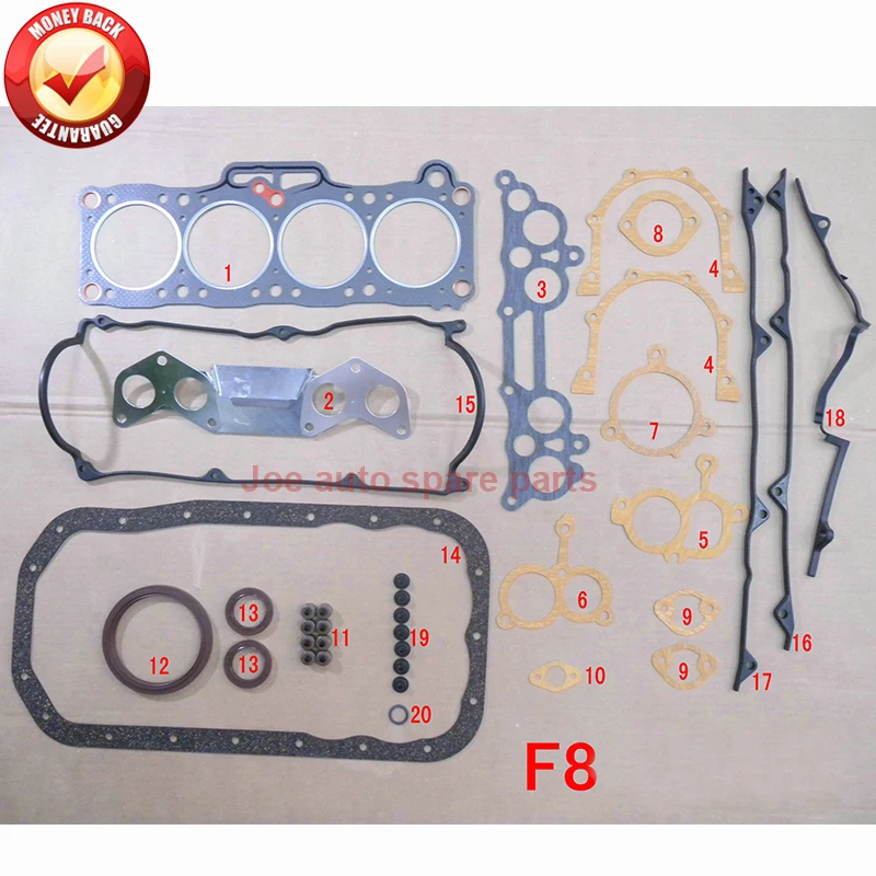 Полный комплект прокладок двигателя FE 8 в для MAZDA BONGO, 626 Mk II, CAPELLA II, B-SERIE, 626 II, 2.0L, 83- FE01-99-100E 8AU1-10-271B
Полный комплект прокладок двигателя FE 8 в для MAZDA BONGO, 626 Mk II, CAPELLA II, B-SERIE, 626 II, 2.0L, 83- FE01-99-100E 8AU1-10-271B