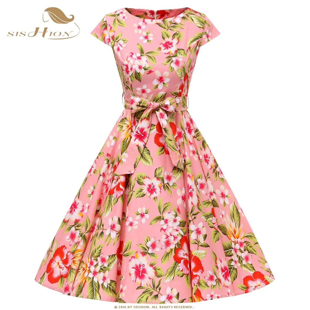 SISHION Women Summer Floral Dress 2021 50s Vintage Casual Elegant O Neck Party Work Office Dress Rockabilly Vestidos VD0781
SISHION Women Summer Floral Dress 2021 50s Vintage Casual Elegant O Neck Party Work Office Dress Rockabilly Vestidos VD0781