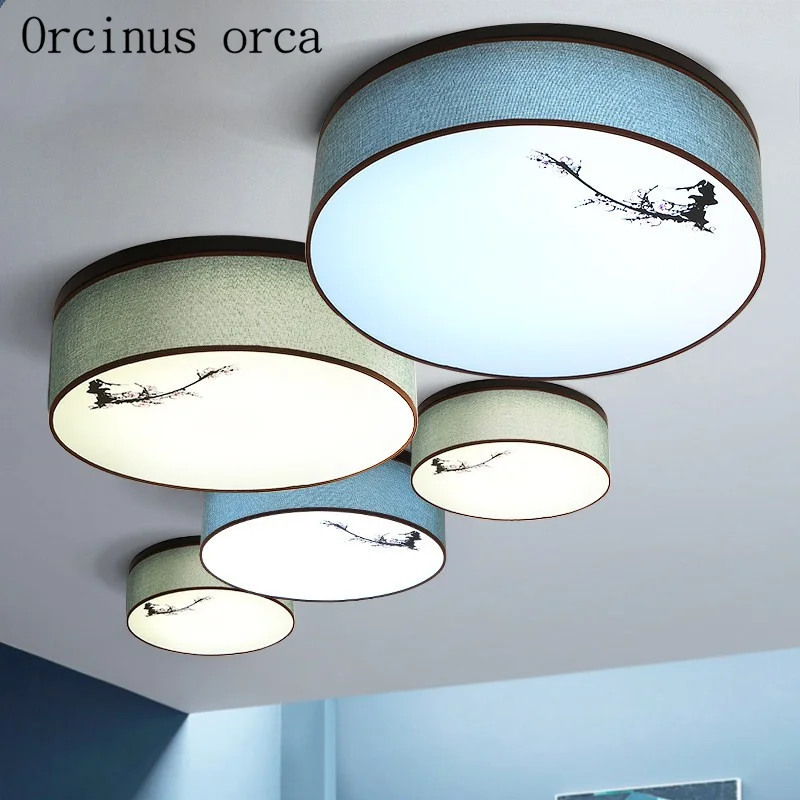 New Chinese style circular cloth art ceiling lamp living room bedroom study simple modern ceiling lamp free shipping
New Chinese style circular cloth art ceiling lamp living room bedroom study simple modern ceiling lamp free shipping