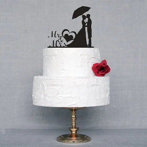 Love Heart Mr and Mrs Bride and Groom with Umbrella Wedding Cake Topper free shipping
Love Heart Mr and Mrs Bride and Groom with Umbrella Wedding Cake Topper free shipping