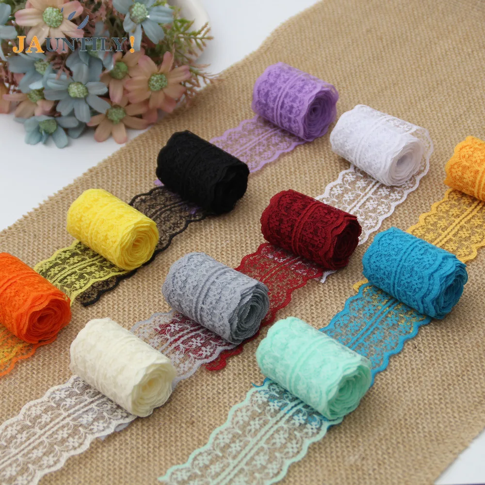 15 Colors New 4.5CM Wide/10 Meters Lengh Beautiful Lace Ribbon DIY Decoration Accessories Holiday Party Wedding Decorations
15 Colors New 4.5CM Wide/10 Meters Lengh Beautiful Lace Ribbon DIY Decoration Accessories Holiday Party Wedding Decorations