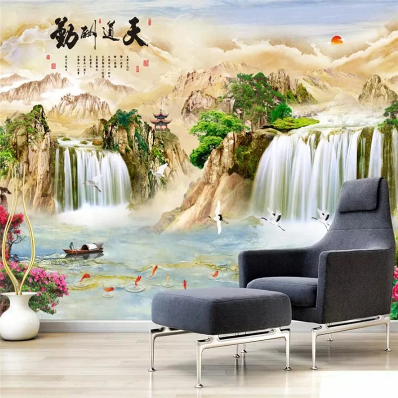 Пользовательские 3d обои wellyu фотообои китайские Мраморные фоны для телевизора