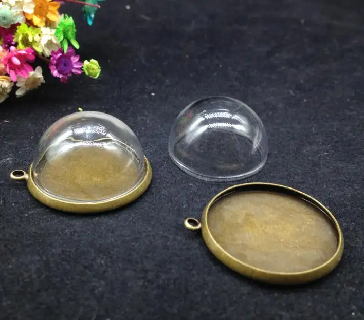 50ets/lot25mm half round glass globe dome bubble glass Hemisphere Cover dome bottle vial pendant DIY handmade jewelry finding
50ets/lot25mm half round glass globe dome bubble glass Hemisphere Cover dome bottle vial pendant DIY handmade jewelry finding