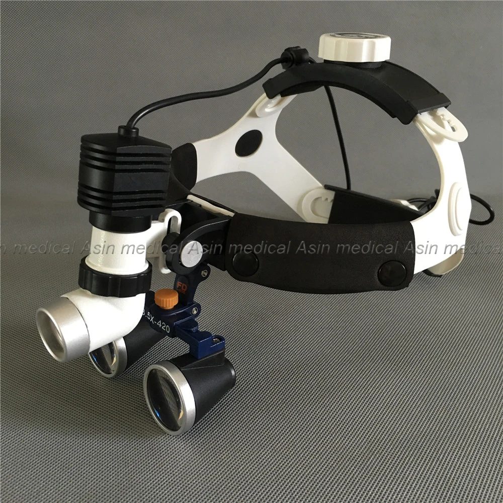 Good Quality New 5W LED Surgical Head Light dental Lamp All-in-Ones Headlight with loupes 2.5X ,3.5X , 5.0X , 6.0X
Good Quality New 5W LED Surgical Head Light dental Lamp All-in-Ones Headlight with loupes 2.5X ,3.5X , 5.0X , 6.0X