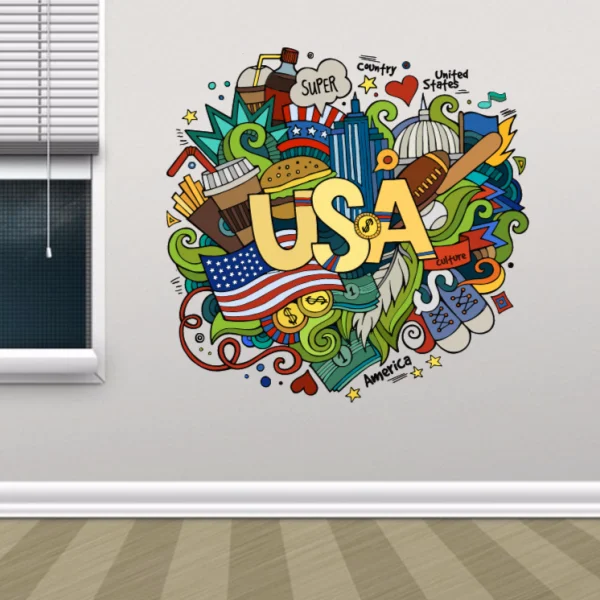 I Love USA America Illustration Fashion Wedding Decor Vinyl Waterproof Wall Sticker Bedroom Wallpaper Wall Decal Baby Room Decor
I Love USA America Illustration Fashion Wedding Decor Vinyl Waterproof Wall Sticker Bedroom Wallpaper Wall Decal Baby Room Decor