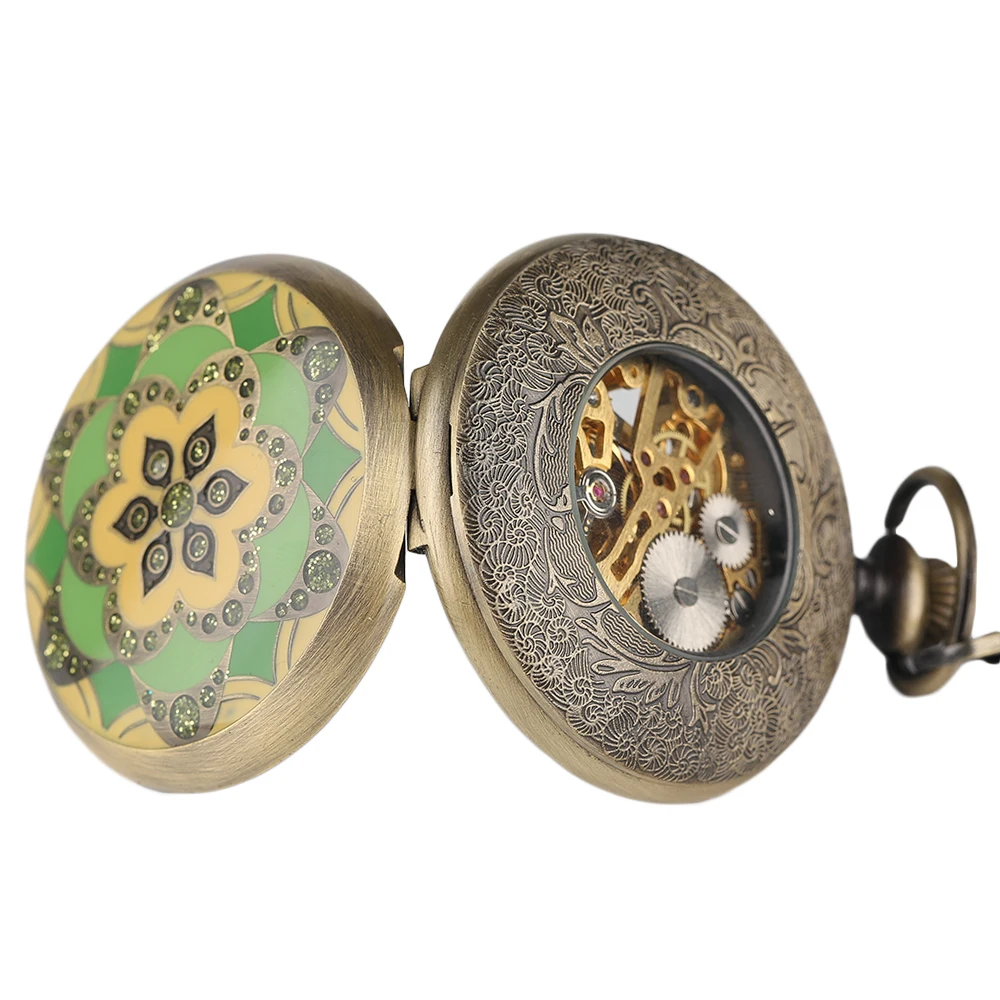 Vintage Crystal Green Style Luxury Pendant Fine Wind Up Mechanical Pocket Watch Nursing Watches Fob Chain Gifts for Women Ladies
Vintage Crystal Green Style Luxury Pendant Fine Wind Up Mechanical Pocket Watch Nursing Watches Fob Chain Gifts for Women Ladies