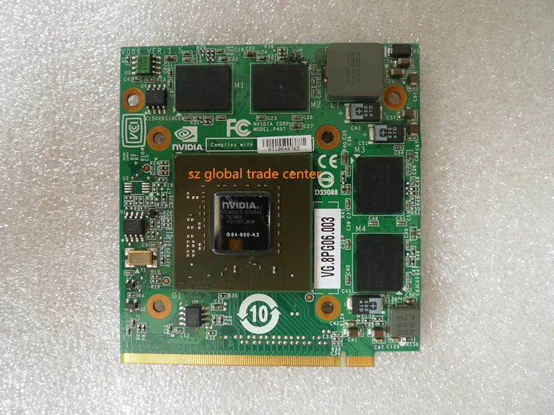 Видеокарта для nVidia Fo GeForce 8400M G MXM IDDR2 256 Мб, для Acer Aspire 5920G 5520G 5520 4520G 7520 7520G 7720
Видеокарта для nVidia Fo GeForce 8400M G MXM IDDR2 256 Мб, для Acer Aspire 5920G 5520G 5520 4520G 7520 7520G 7720