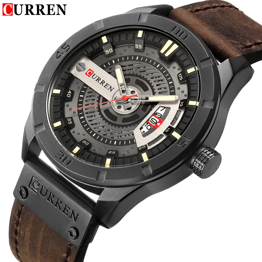 Top Brand Luxury CURREN Men Watch Fashion Creative Dial Leather Strap Wristwatch Casual Sport Waterproof Watch Relogio
Top Brand Luxury CURREN Men Watch Fashion Creative Dial Leather Strap Wristwatch Casual Sport Waterproof Watch Relogio