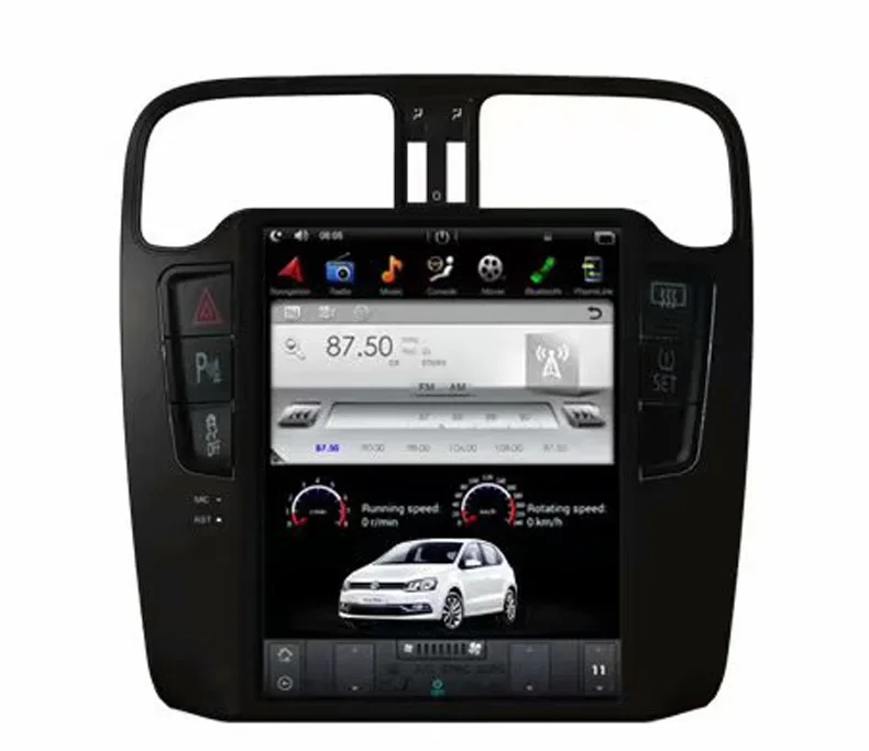 Автомобильный dvd плеер в стиле tesla android 9 0 для Volkswagen polo 2012 2016 с вертикальным экраном