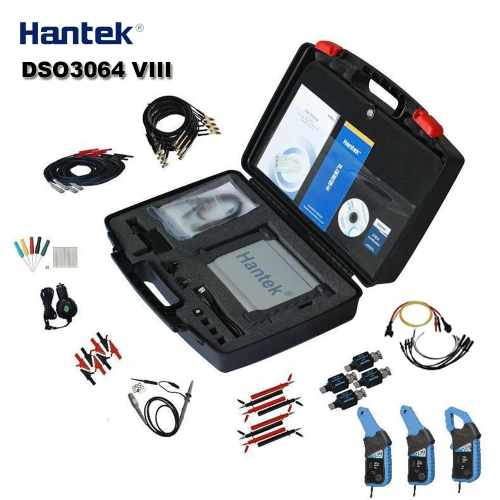 O0133 Hantek Автомобильная диагностическое оборудование DSO3064 комплект VIII с 4 CH 60 МГц 200