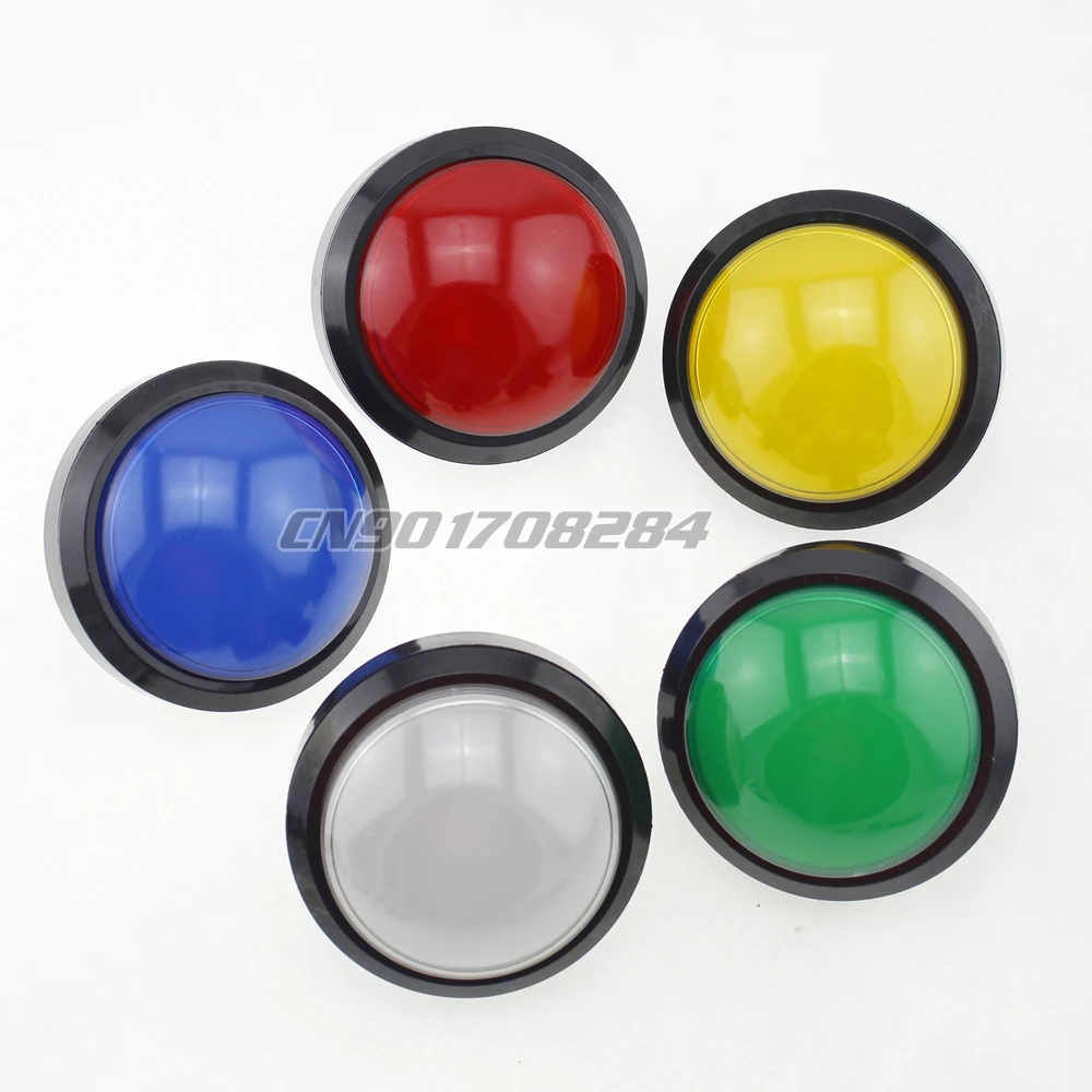 1 Pcs Red Arcade Large Coin-operated amusement machine 100mm LED Light Push button For Dj Game Machine Buttons | Электроника