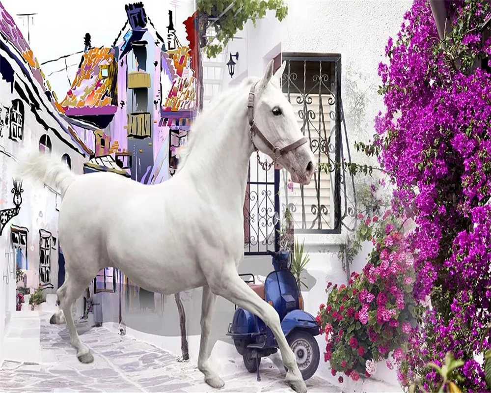 Beibehang Custom wallpaper murals Greek Mediterranean white horse romantic European TV background home decor mural 3d wallpaper
Beibehang Custom wallpaper murals Greek Mediterranean white horse romantic European TV background home decor mural 3d wallpaper