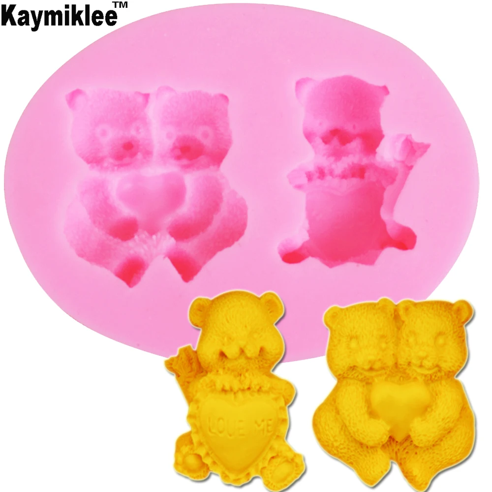 M2007 Love Bears Shaped Silicone Mold Soap Mold Cake Decoration Fondant Cake 3D Mold Food Grade
M2007 Love Bears Shaped Silicone Mold Soap Mold Cake Decoration Fondant Cake 3D Mold Food Grade