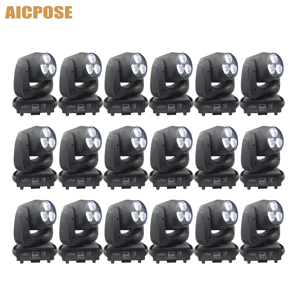 18 шт./лот 3x40 Вт Moving Head Light RGBW 4в1 LED Bee Eyes луч света с зумом сценические огни шоу