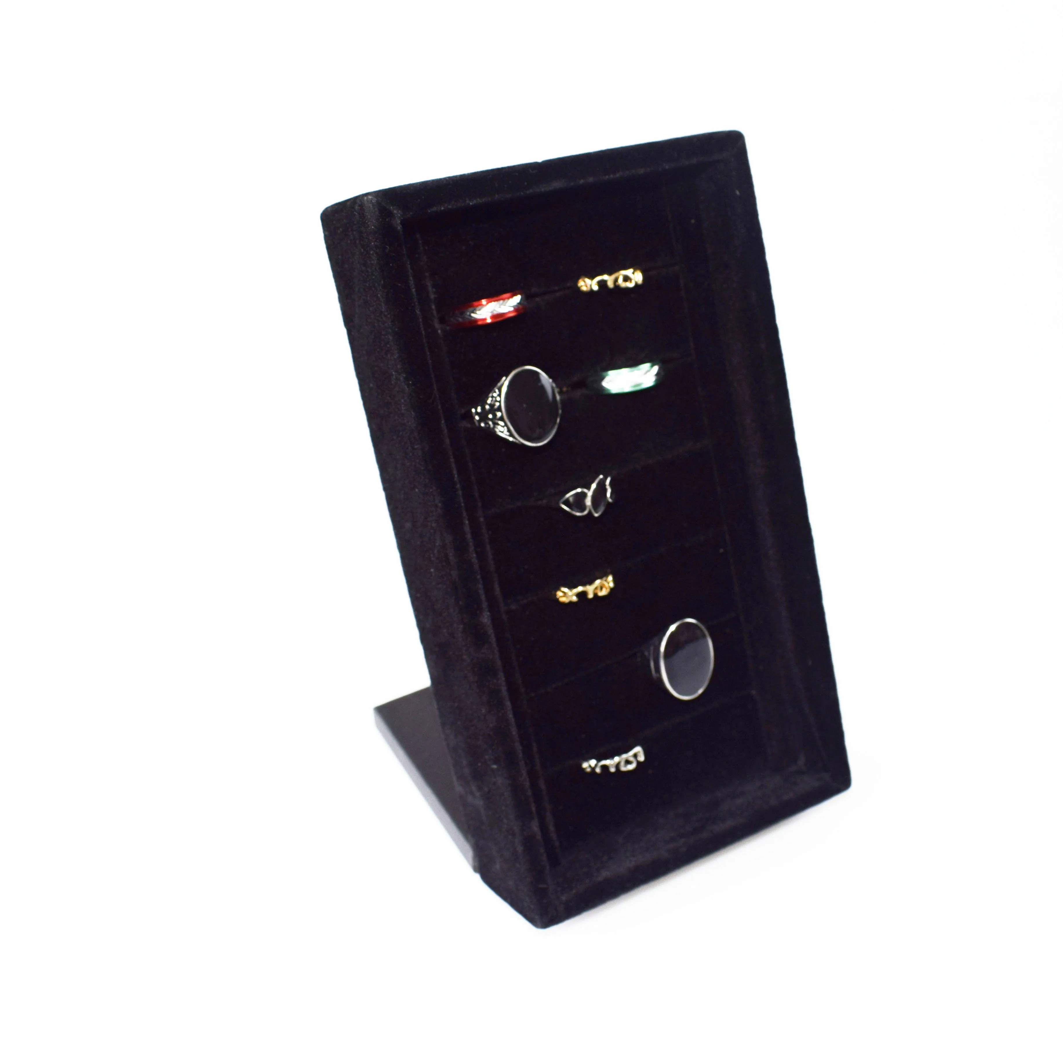 SZanbana Black Velvet Jewelry Rings Display Stand Tray 7 Slots Case Jewelry Storage Box Bracelet Showcase Earring Organizer
SZanbana Black Velvet Jewelry Rings Display Stand Tray 7 Slots Case Jewelry Storage Box Bracelet Showcase Earring Organizer