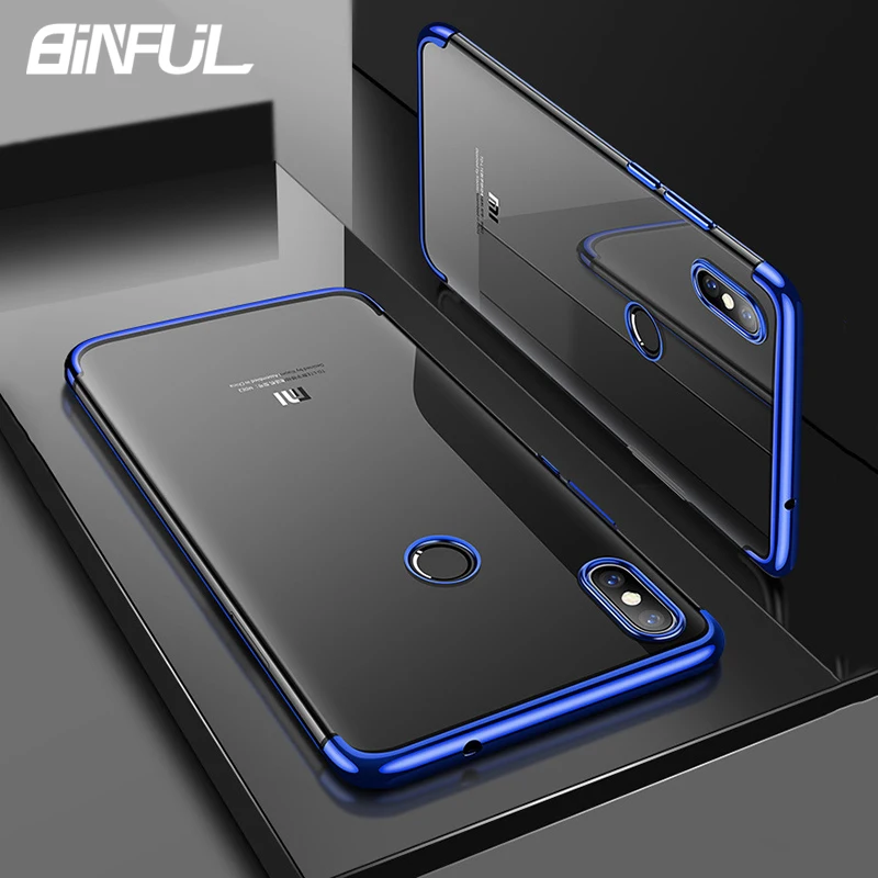 Чехол бампер для Xiaomi Redmi S2 роскошный мягкий силиконовый чехол из ТПУ с прозрачным