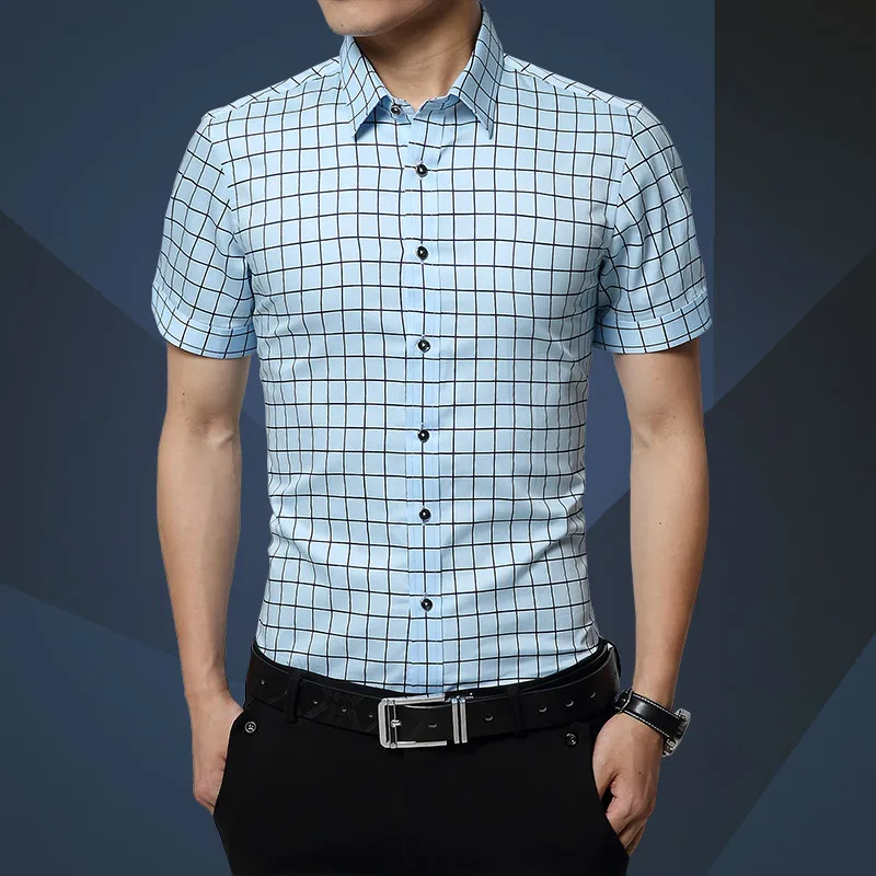 2018 Plaid Men Shirts High Quality Short-sleeved Summer Dress 100% Cotton Shirt Brand Casual Color Solid Collar Shirts 4XL M667
2018 Plaid Men Shirts High Quality Short-sleeved Summer Dress 100% Cotton Shirt Brand Casual Color Solid Collar Shirts 4XL M667