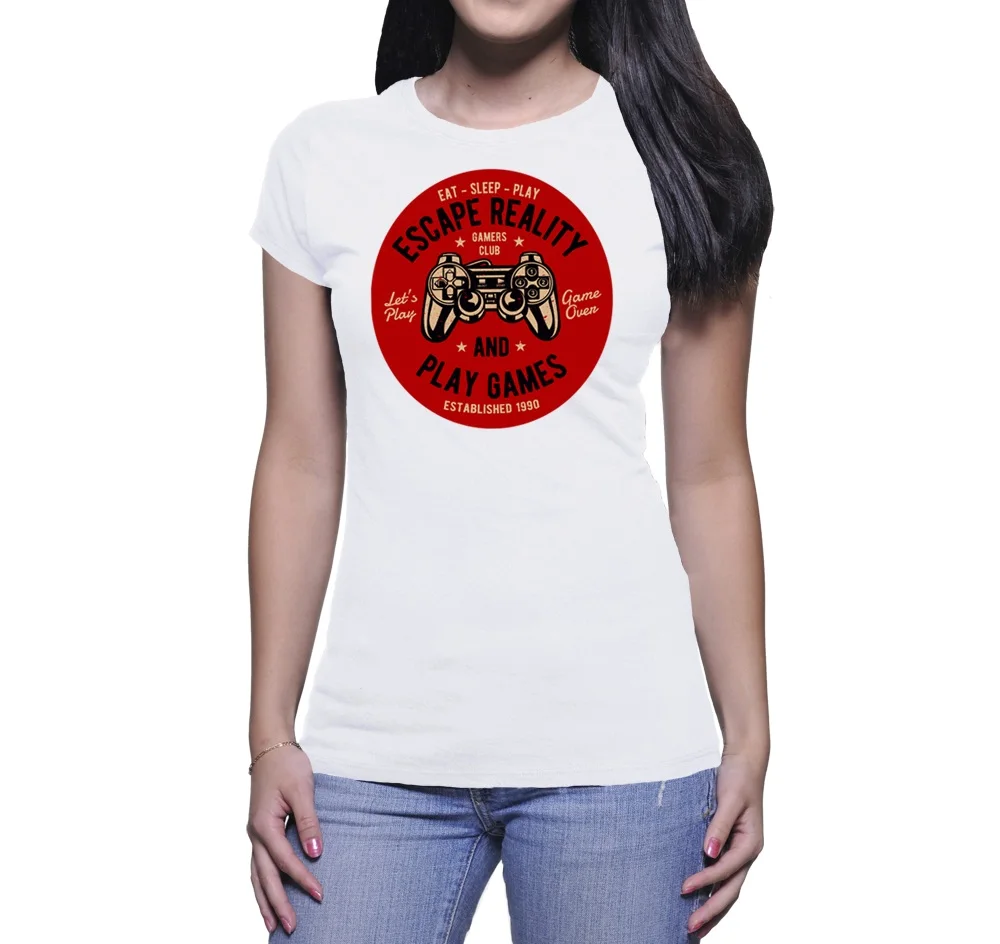 2019 New Fashion Women T - SHIRT DONNA ESCAPE REALITY VIDEOGAME PLAY VINTAGE Casual Cute Tee Shirt
2019 New Fashion Women T - SHIRT DONNA ESCAPE REALITY VIDEOGAME PLAY VINTAGE Casual Cute Tee Shirt