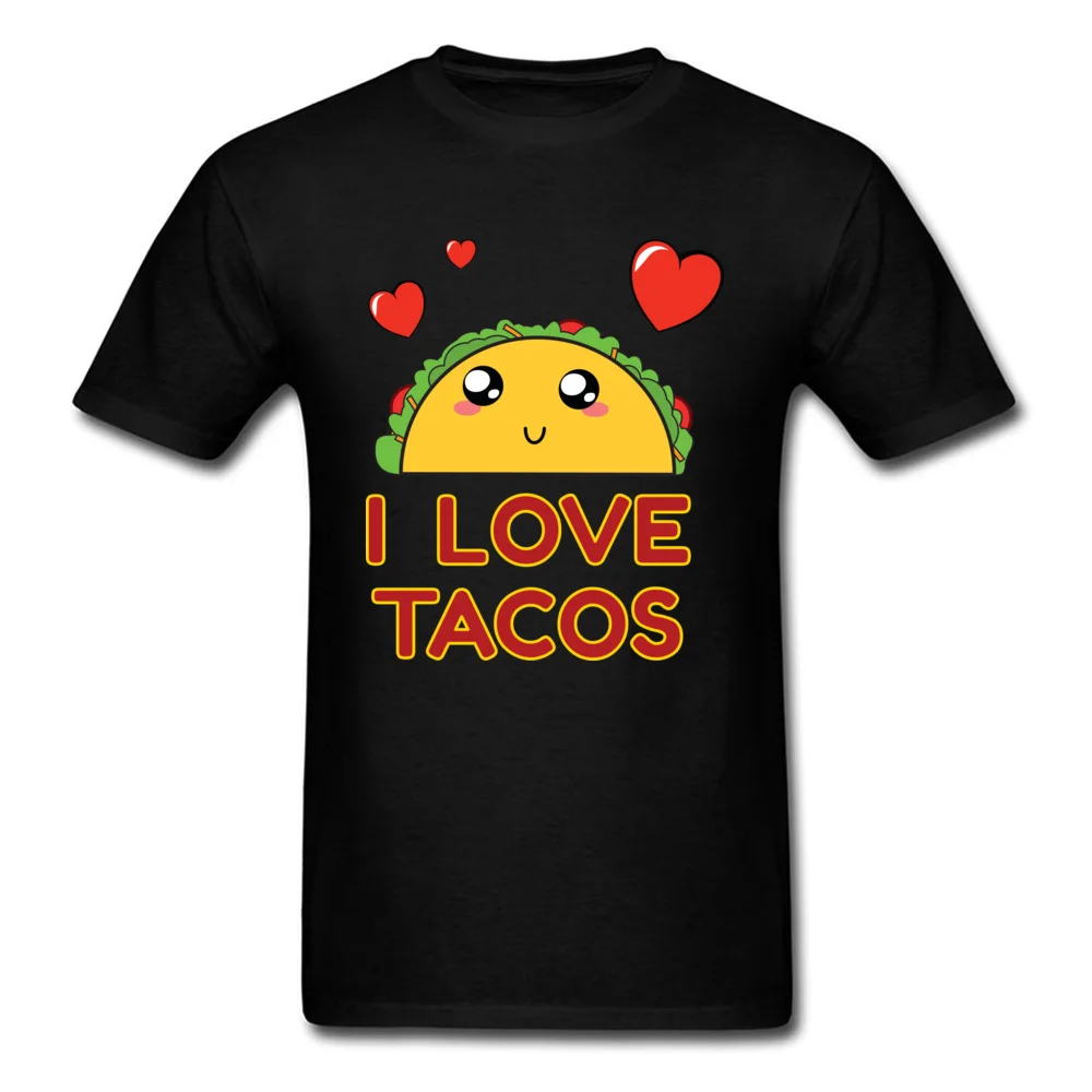 I Love Tacos футболки для мужчин Kawaii футболка женский хлопковый топ одежда с рисунком