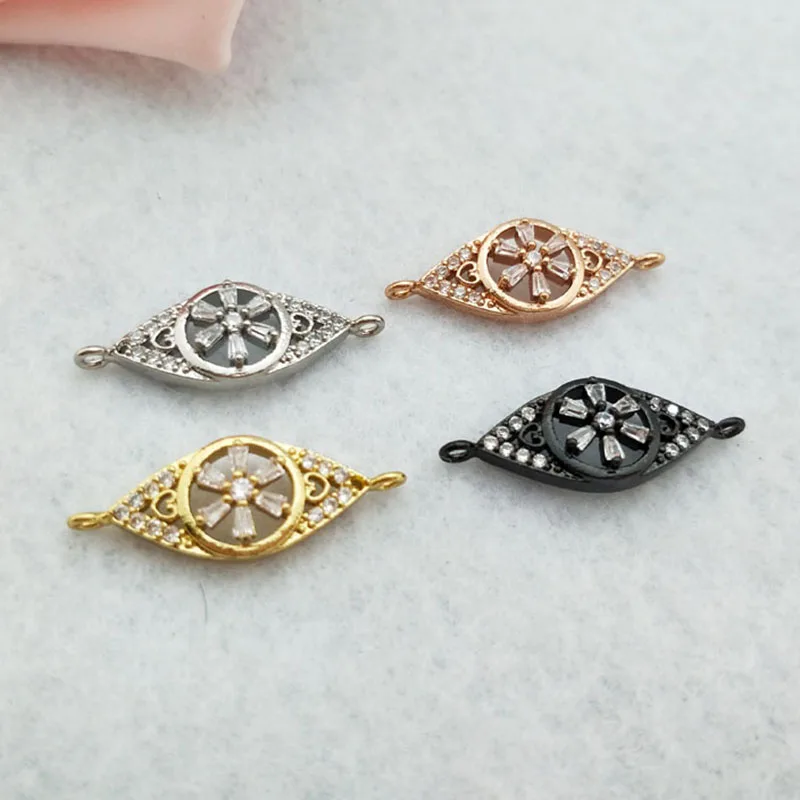 10 Pieces CZ zircon Micro Pave eyes shape Connector Double Bails Beads Charm for DIY Bracelet necklace Jewelry Finding CT417
10 Pieces CZ zircon Micro Pave eyes shape Connector Double Bails Beads Charm for DIY Bracelet necklace Jewelry Finding CT417