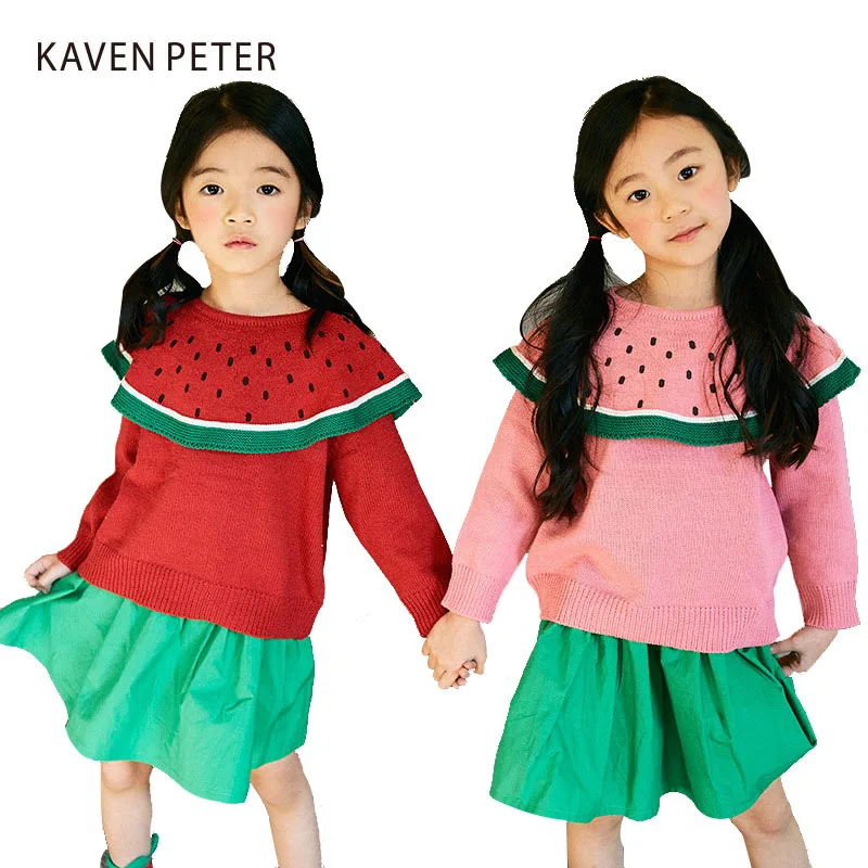 Autumn/Spring sweater children Long Sleeve Knitted Clothes watermelon print Turn-down Collar kids baby sweater pink red yellow
Autumn/Spring sweater children Long Sleeve Knitted Clothes watermelon print Turn-down Collar kids baby sweater pink red yellow