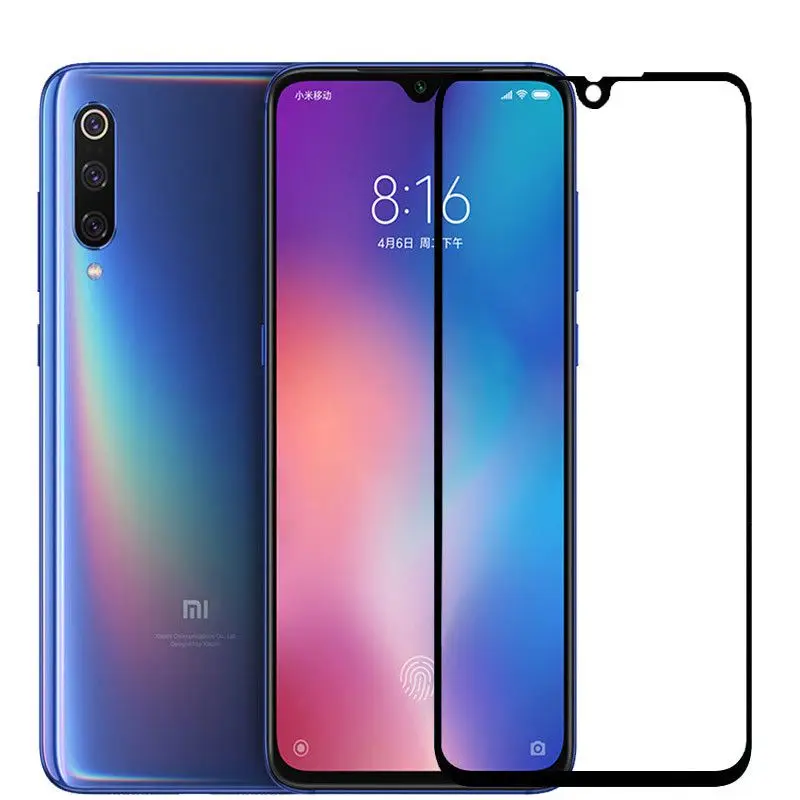 2PCS Full Cover Tempered Glass For Xiaomi Mi 9 Screen Protector protective film Mi9 glass | Мобильные телефоны и