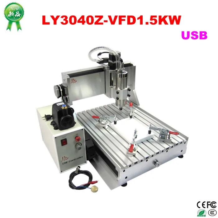 Russia no tax Mini new 1.5kw cnc 3040 router engraver/ engraving drilling and milling machine with USB port
Russia no tax Mini new 1.5kw cnc 3040 router engraver/ engraving drilling and milling machine with USB port