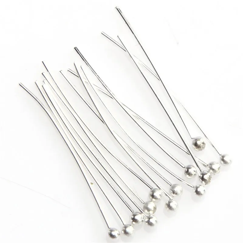 100pcs/lot Silver Plated Ball Pins For DIY Jewelry Bracelet Necklace Earring Making Accessories For Jewelry 25/30/40/50mm Length
100pcs/lot Silver Plated Ball Pins For DIY Jewelry Bracelet Necklace Earring Making Accessories For Jewelry 25/30/40/50mm Length