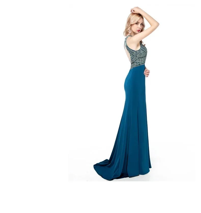 Real photo New Arrival Mermaid evening dresses 2021 High Neck Full hand beading Backless Evening gowns Vestidos de festa
Real photo New Arrival Mermaid evening dresses 2021 High Neck Full hand beading Backless Evening gowns Vestidos de festa