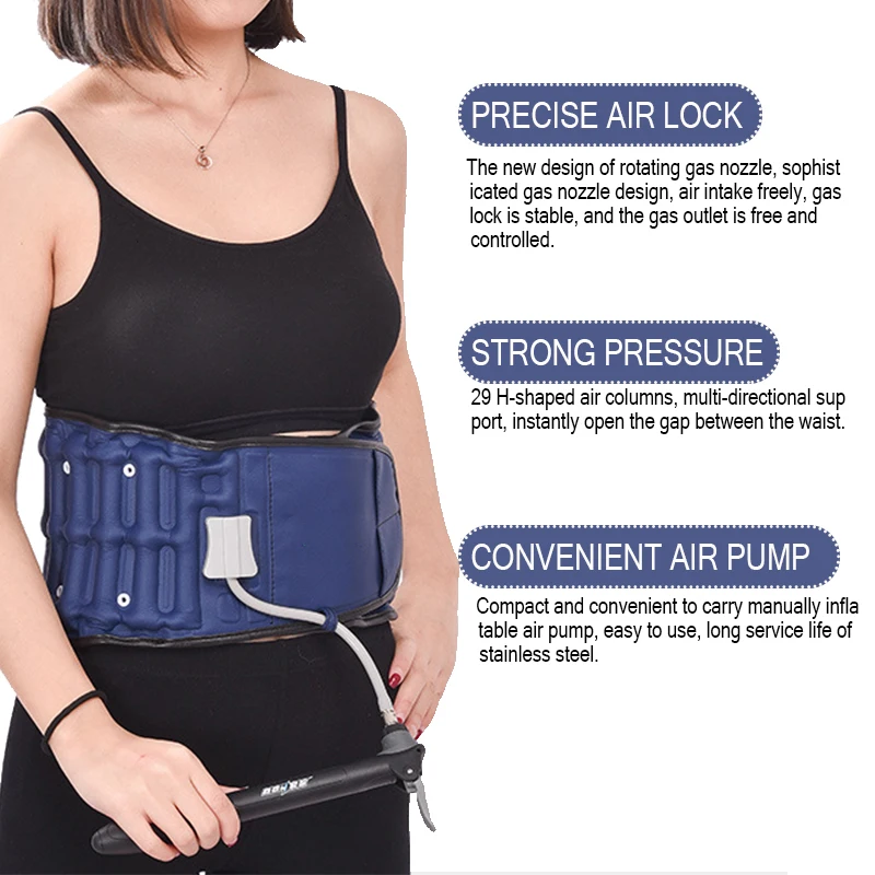 Adjustable Traction Waist/Lumbar Orthopedic Belt Inflatable Back Lumbar Fixed Brace Support Belt Relieve Waist Pain Massage Band
Adjustable Traction Waist/Lumbar Orthopedic Belt Inflatable Back Lumbar Fixed Brace Support Belt Relieve Waist Pain Massage Band