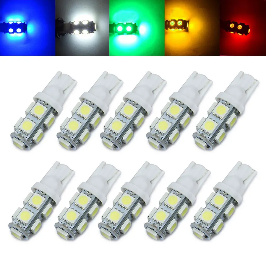 Светодиодные лампы YCCPAUTO, 10 шт., T10, W5W, 194, 168, 192, 5050, 9 SMD, Автомобильные светодиодные лампы, боковая подсветка номерного знака, 12 в пост. Тока
Светодиодные лампы YCCPAUTO, 10 шт., T10, W5W, 194, 168, 192, 5050, 9 SMD, Автомобильные светодиодные лампы, боковая подсветка номерного знака, 12 в пост. Тока