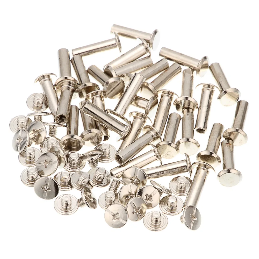 100pcs M5x18mm Iron-nickel-plated screw books Fingertight Picture books screw rivets albums butt recipes leaflet nail M5Hardware
100pcs M5x18mm Iron-nickel-plated screw books Fingertight Picture books screw rivets albums butt recipes leaflet nail M5Hardware