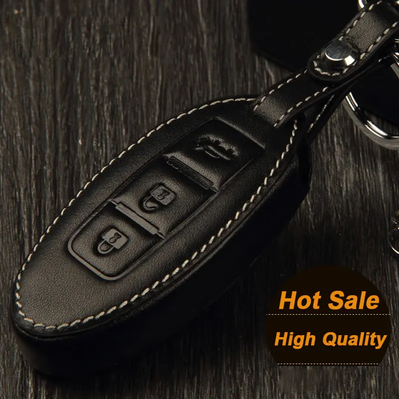 Genuine leather car key cover for Nissan March Quest Livina X-Trail Teana Sunny Qashqai Murano 370Z NV200 GTR Patrol Juke Tiida
Genuine leather car key cover for Nissan March Quest Livina X-Trail Teana Sunny Qashqai Murano 370Z NV200 GTR Patrol Juke Tiida