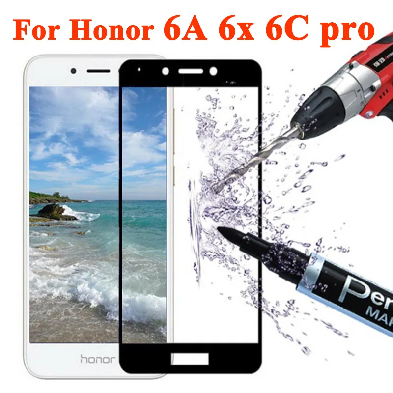 6a Защитное стекло для huawei honor 6x закаленное hawei honar 6 a x c Защитная пленка экрана tremp