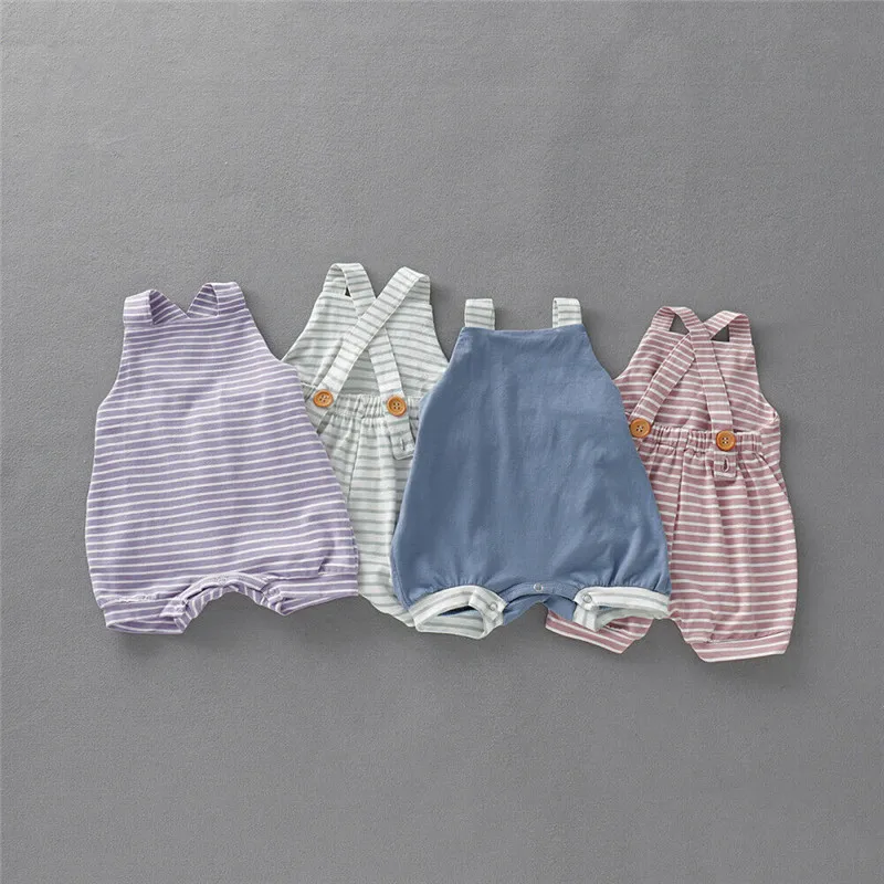 Emmababy 2019 New Unisex Newborn Baby Girls Boy Clothes Stripe Sleeveless Summer Rompers Covered Button Jumpsuit Outfits Sunsuit
Emmababy 2019 New Unisex Newborn Baby Girls Boy Clothes Stripe Sleeveless Summer Rompers Covered Button Jumpsuit Outfits Sunsuit