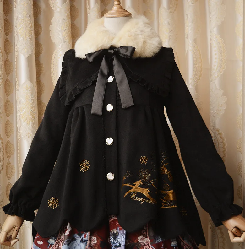 Sweet Lolita Dress Christmas Lovely Snow Rabbit Long-sleeves Winter Dresses for Women Winter Warm Cosplay Costume S M L
Sweet Lolita Dress Christmas Lovely Snow Rabbit Long-sleeves Winter Dresses for Women Winter Warm Cosplay Costume S M L