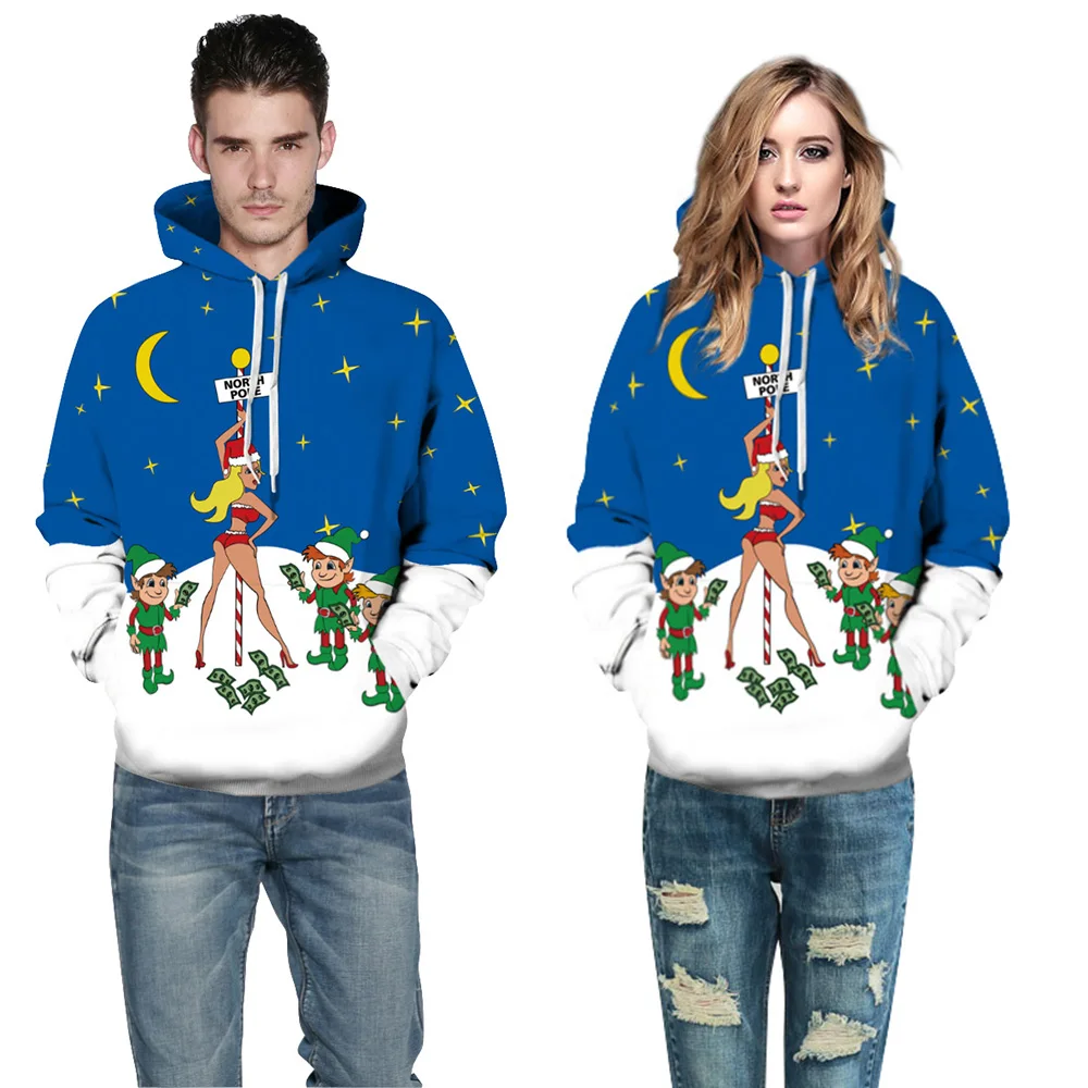 2019 autumn winter funny printed a spoof of club Christmas girls loose hoodies 3D hooded polyester pullovers for men/women
2019 autumn winter funny printed a spoof of club Christmas girls loose hoodies 3D hooded polyester pullovers for men/women