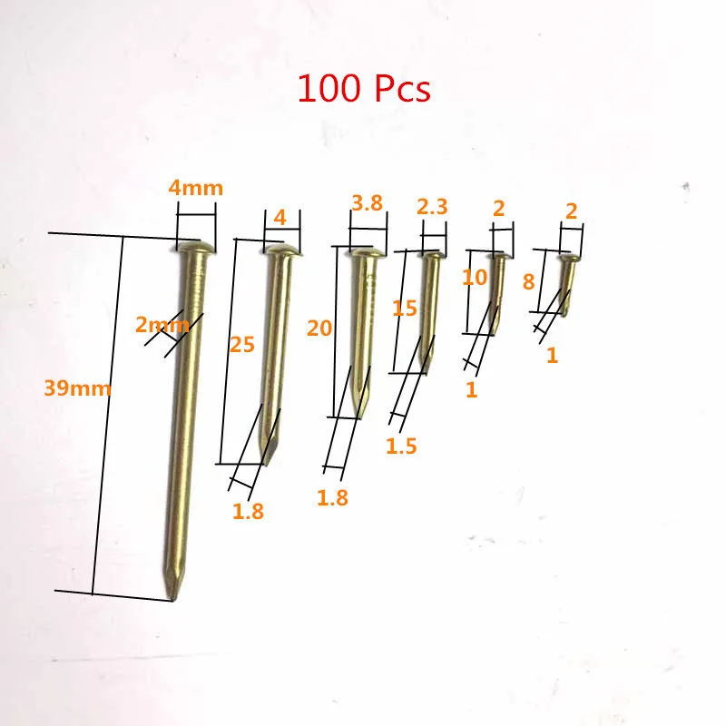 100PCS 39mm 25mm 20mm 15mm 10mm 8mm Fastener Round small brass nail drum Furniture hinge jewelry gift case box copper nails
100PCS 39mm 25mm 20mm 15mm 10mm 8mm Fastener Round small brass nail drum Furniture hinge jewelry gift case box copper nails