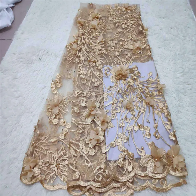 Nigerian Beaded Lace Fabric 2019 High Quality African 3D Flower Net Lace Fabric Wedding French Tulle Lace Material For Dress
Nigerian Beaded Lace Fabric 2019 High Quality African 3D Flower Net Lace Fabric Wedding French Tulle Lace Material For Dress