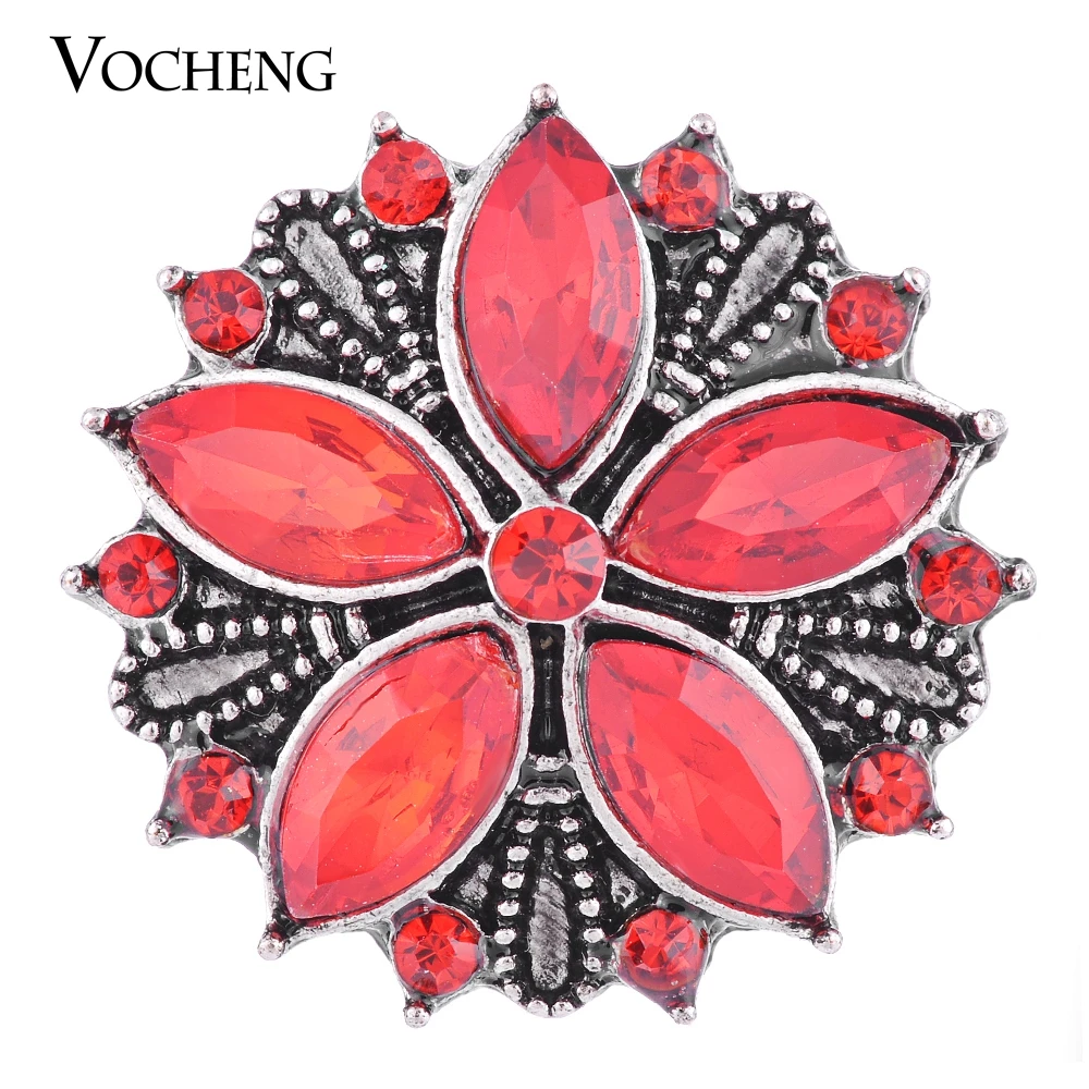 

Vocheng Ginger Snap 18mm Full Bloom 3 Colors Crystal Vintage Jewelry Vn-1099