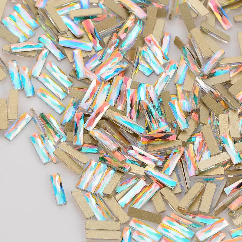 Rectangle Shape Crystal AB Flat Back Fancy Nail Rhinestones For Wedding Personality Design Beads
Rectangle Shape Crystal AB Flat Back Fancy Nail Rhinestones For Wedding Personality Design Beads